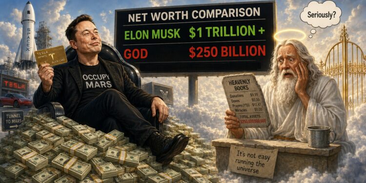 It’s Official! Elon Musk Has More Money Than God!!